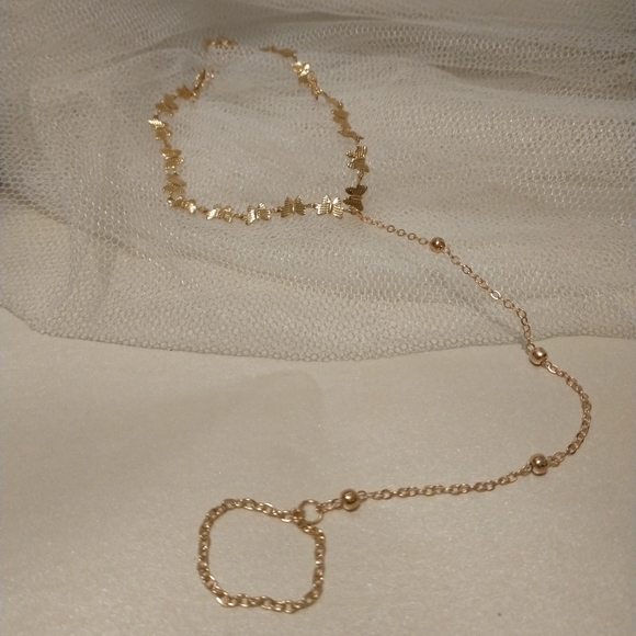 Gold Anklet Chain Mitten Toe Chain!!! - Picture 5 of 8